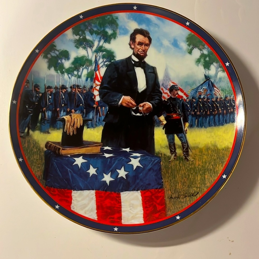 The American Civil War Plate Collection Abraham Lincoln